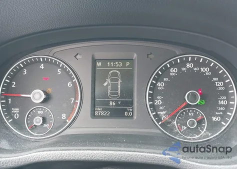 2012 Volkswagen Passat 2.5L Se из США, поврежденный, VIN 1VWBP7A38CC080377